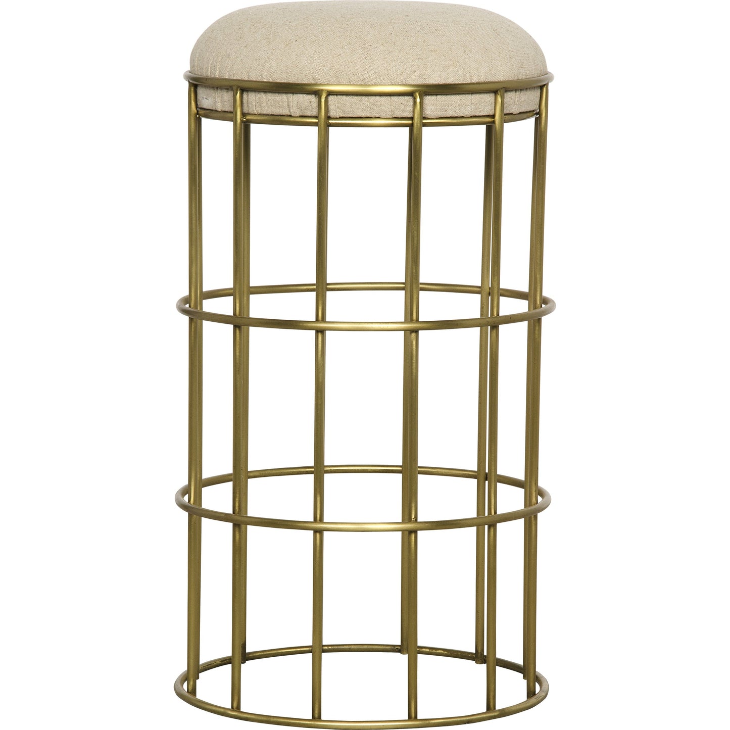000 S-335388 | Primary Silo | Ryley Counter Stool by Noir in gold. Made from metal in a modern style.