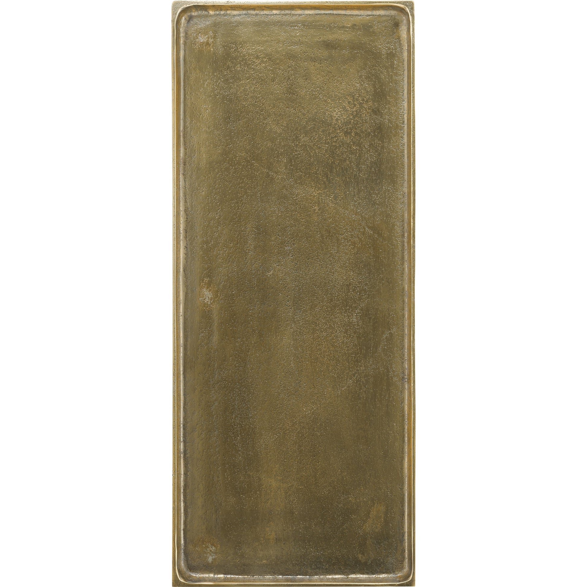 Boyles Brass Side Table by Currey and Company in antique brass, black. Made from cast aluminum, iron in a transitional style.
