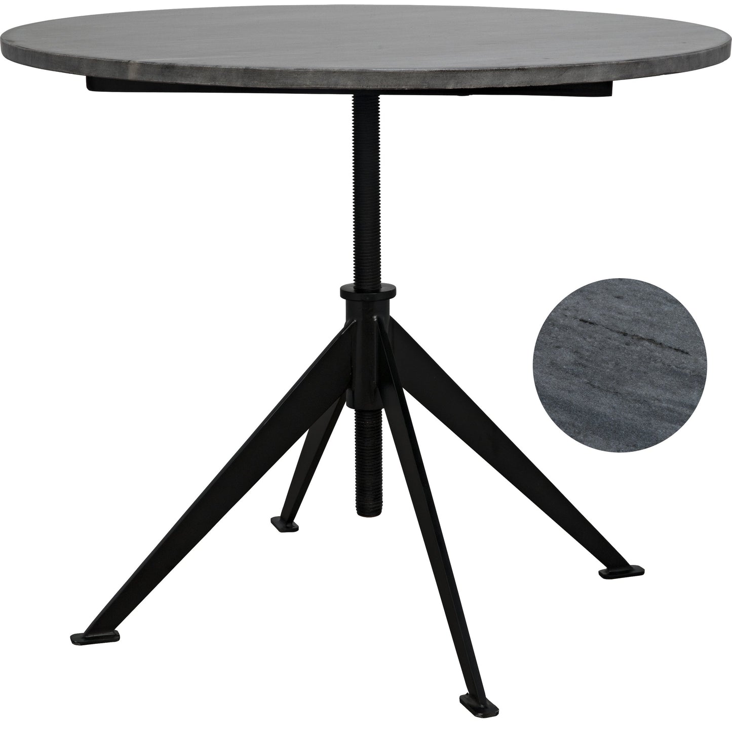 000 S-335117 | Primary Silo | Matilo Adjustable Table by Noir in metal, marble. Made from metal, marble in a modern style.