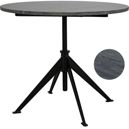 Matilo Adjustable Table by Noir in metal, marble. Made from metal, marble in a modern style.