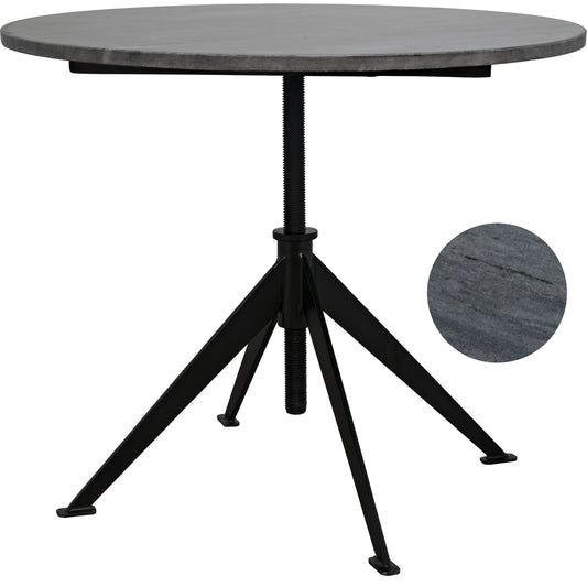 Matilo Adjustable Table by Noir in metal, marble. Made from metal, marble in a modern style.