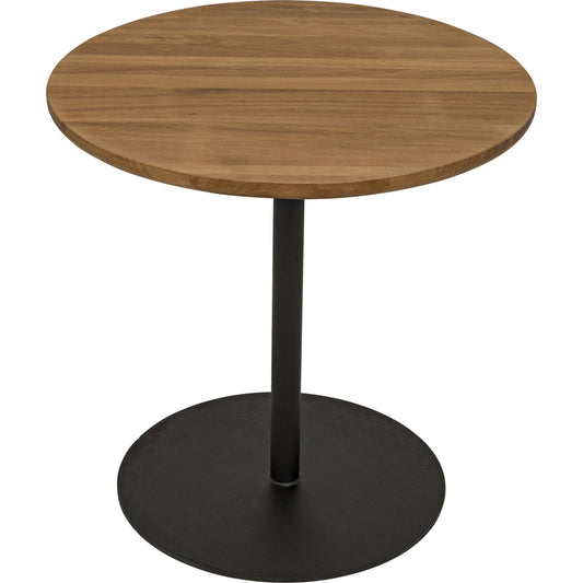 Ford Side Table by Noir in gold teak. Made from teak, metal in a modern style.