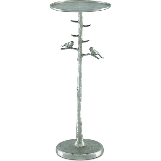 Piaf Drinks Table by Currey and Company. Made from cast aluminum in a transitional style.