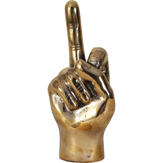 The Finger by Noir in brass. Made from brass in a modern style.