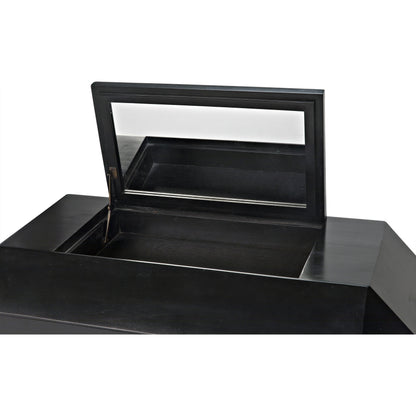 Rhiana Dresser by Noir in hand rubbed black. Made from mahogany in a transitional style.
