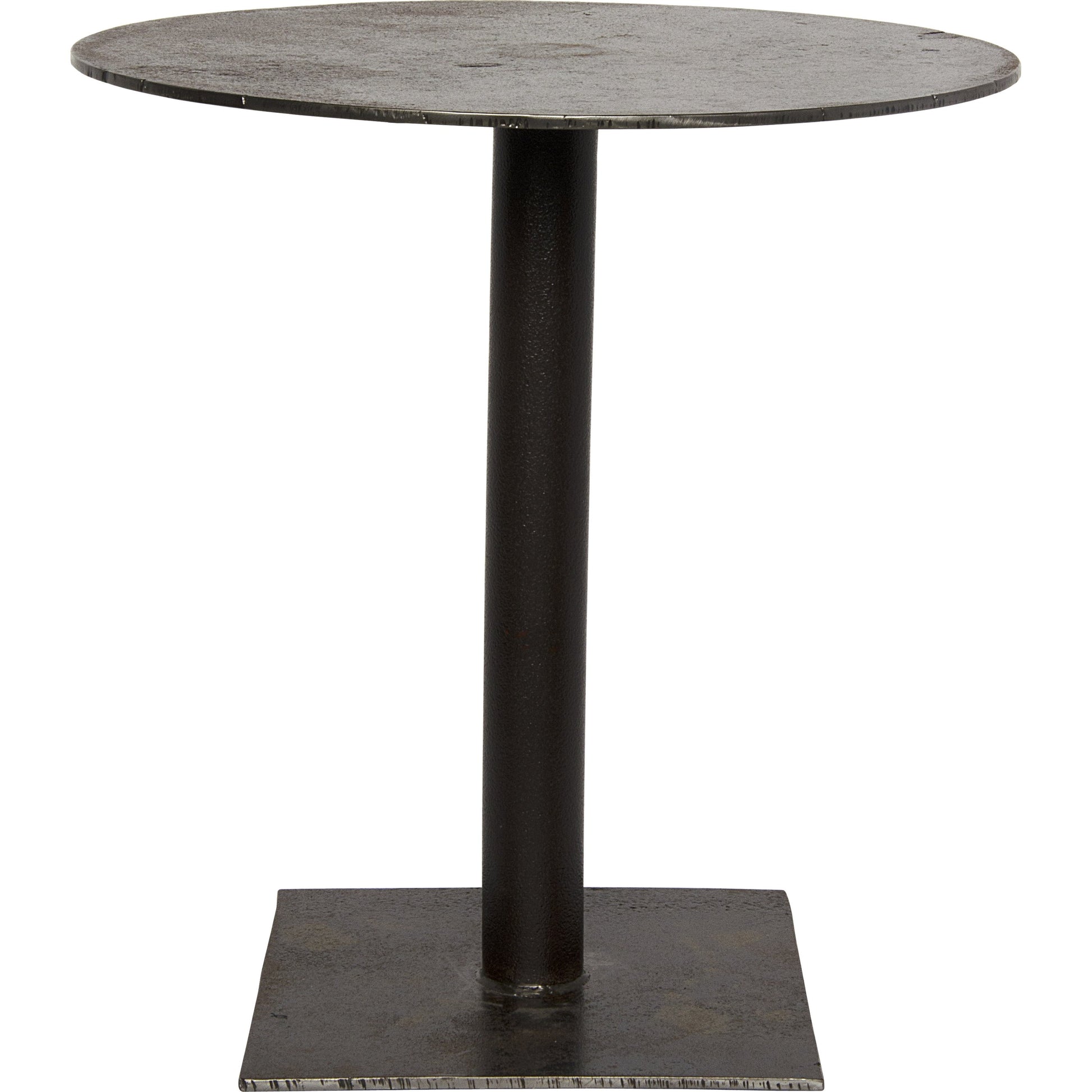 Mies Side Table by Noir in cast iron. Made from cast iron in a modern style.