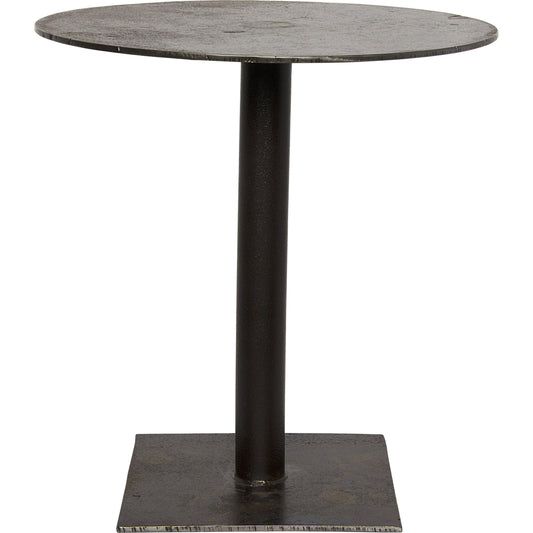 Mies Side Table by Noir in cast iron. Made from cast iron in a modern style.