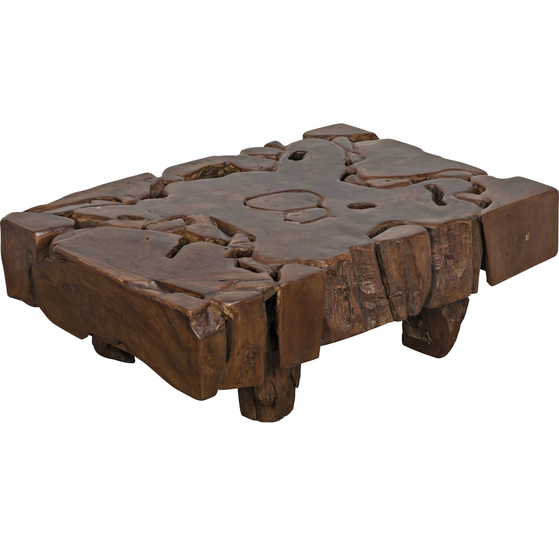 Teak Root Coffee Table by Noir in teak root. Made from teak root in a eclectic & global style.