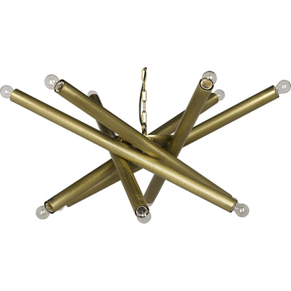 Lex Chandelier by Noir. Made from metal in a modern style.