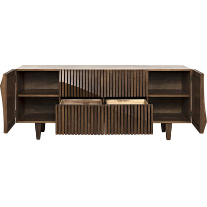 Jin-Ho Sideboard by Noir in dark walnut. Made from walnut in a modern style.
