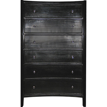 Hampton Tall Boy by Noir. Made from mahogany in a transitional style.