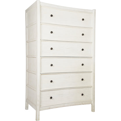Hampton Tall Boy by Noir. Made from mahogany in a transitional style.