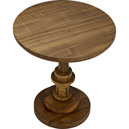 Comodo Side Table by Noir in gold teak. Made from teak in a transitional style.
