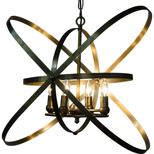 Sassari Pendant by Noir in antique brass. Made from metal in a modern style.