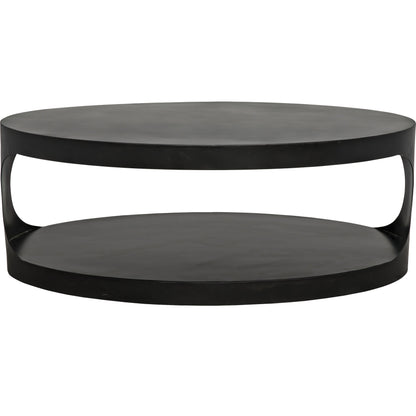 Eclipse Oval Coffee Table by Noir in metal. Made from metal in a modern style.
