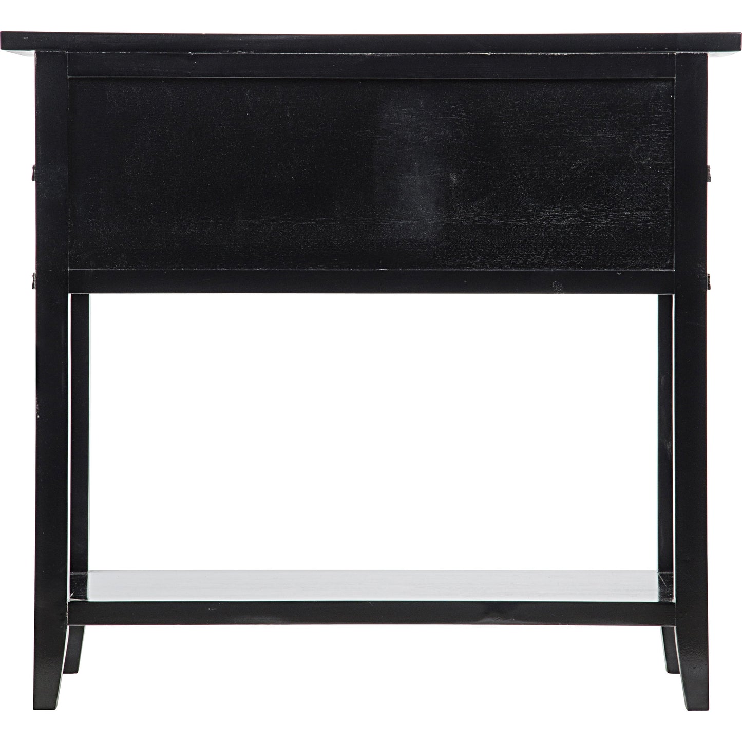 005 S-334559 | Additional Silo | Colonial Side Table by Noir in distressed black. Made from birch in a traditional style.