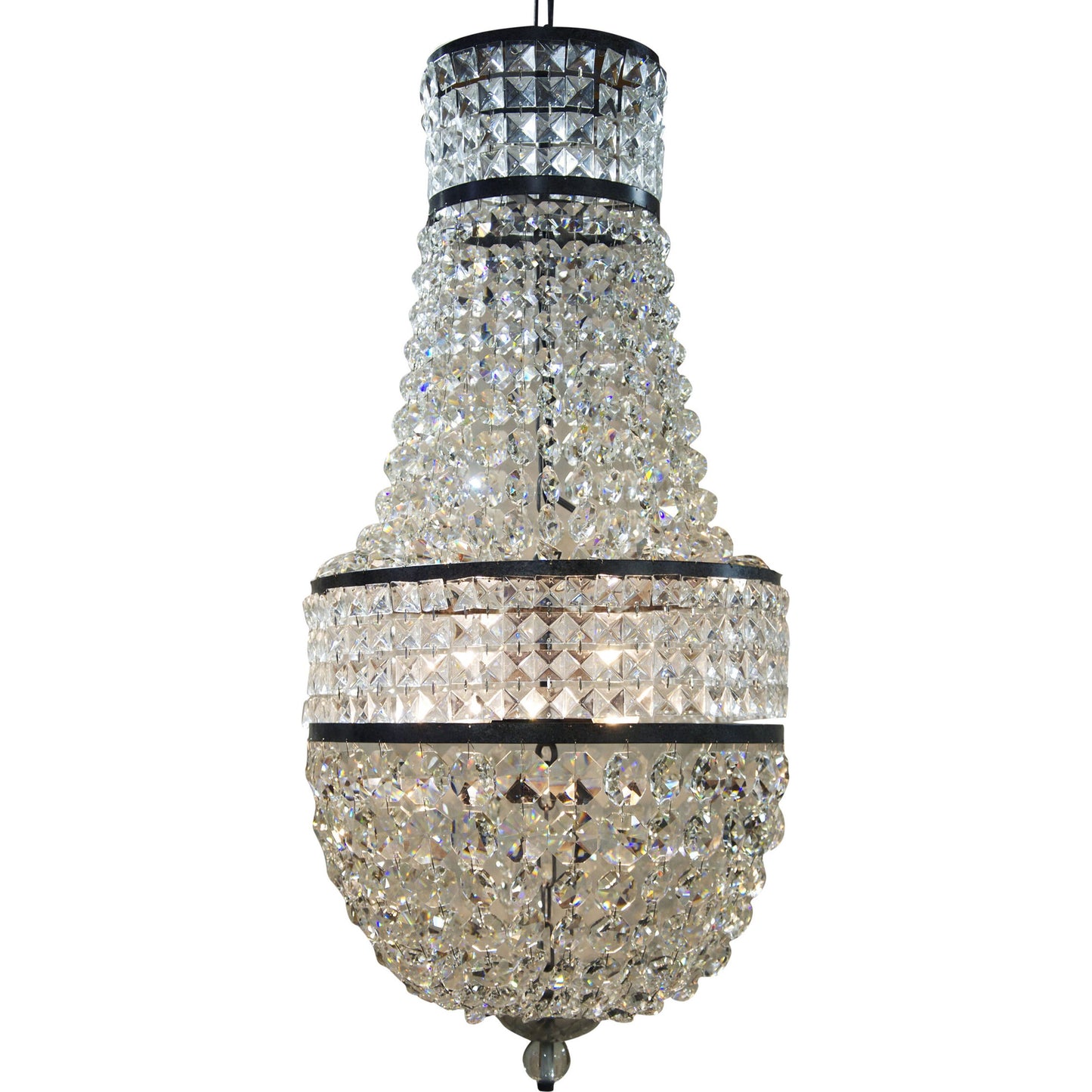 000 S-334338 | Primary Silo | Anna Chandelier by Noir in metal, glass. Made from metal, glass in a modern style.