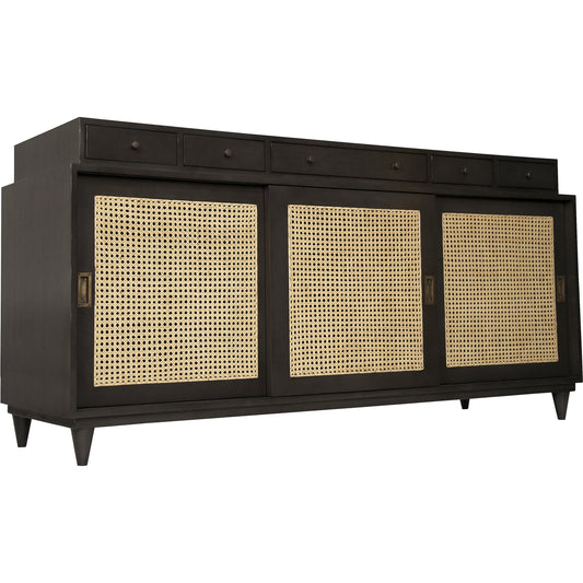 Hermosa Sideboard by Noir in pale. Made from mahogany, rattan in a modern style.