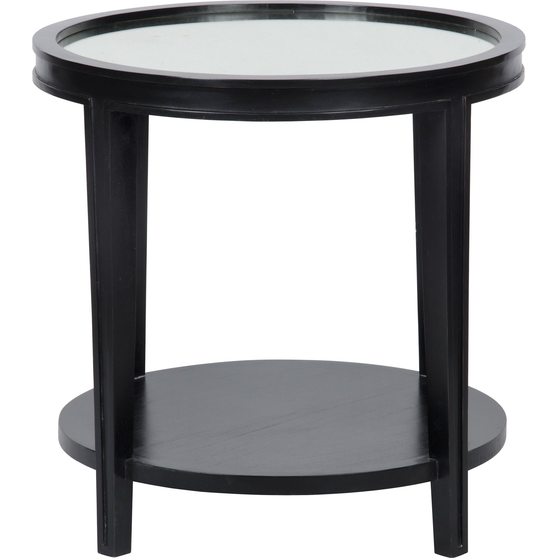 Imperial Side Table by Noir in white wash. Made from mahogany in a transitional style.
