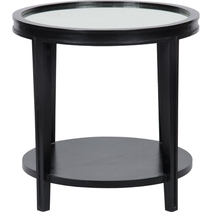 Imperial Side Table by Noir in white wash. Made from mahogany in a transitional style.