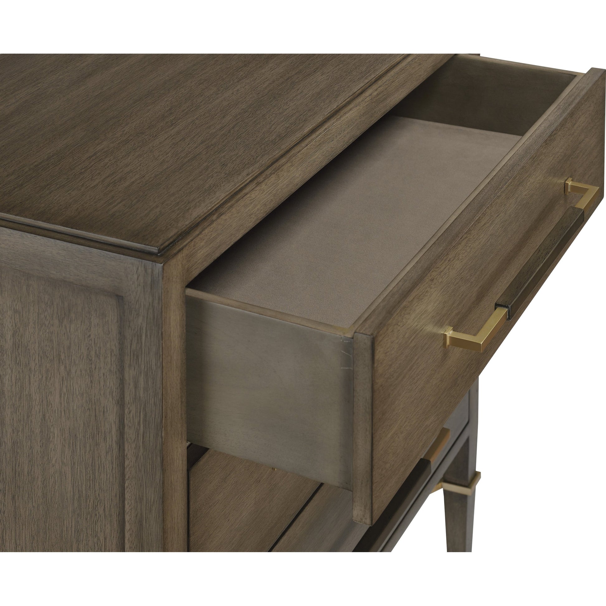 Verona Chanterelle Chest by Currey and Company in chanterelle, coffee, champagne. Made from mahogany, brass, iron in a transitional style.