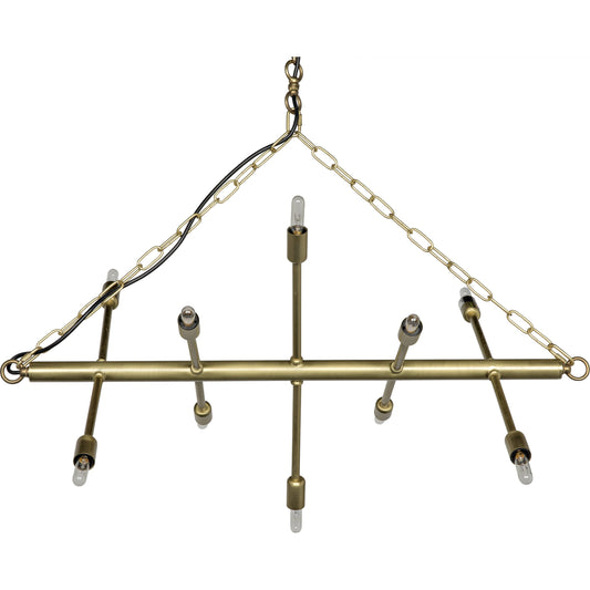 Sperato Billiard Light by Noir in antique brass. Made from metal in a modern style.