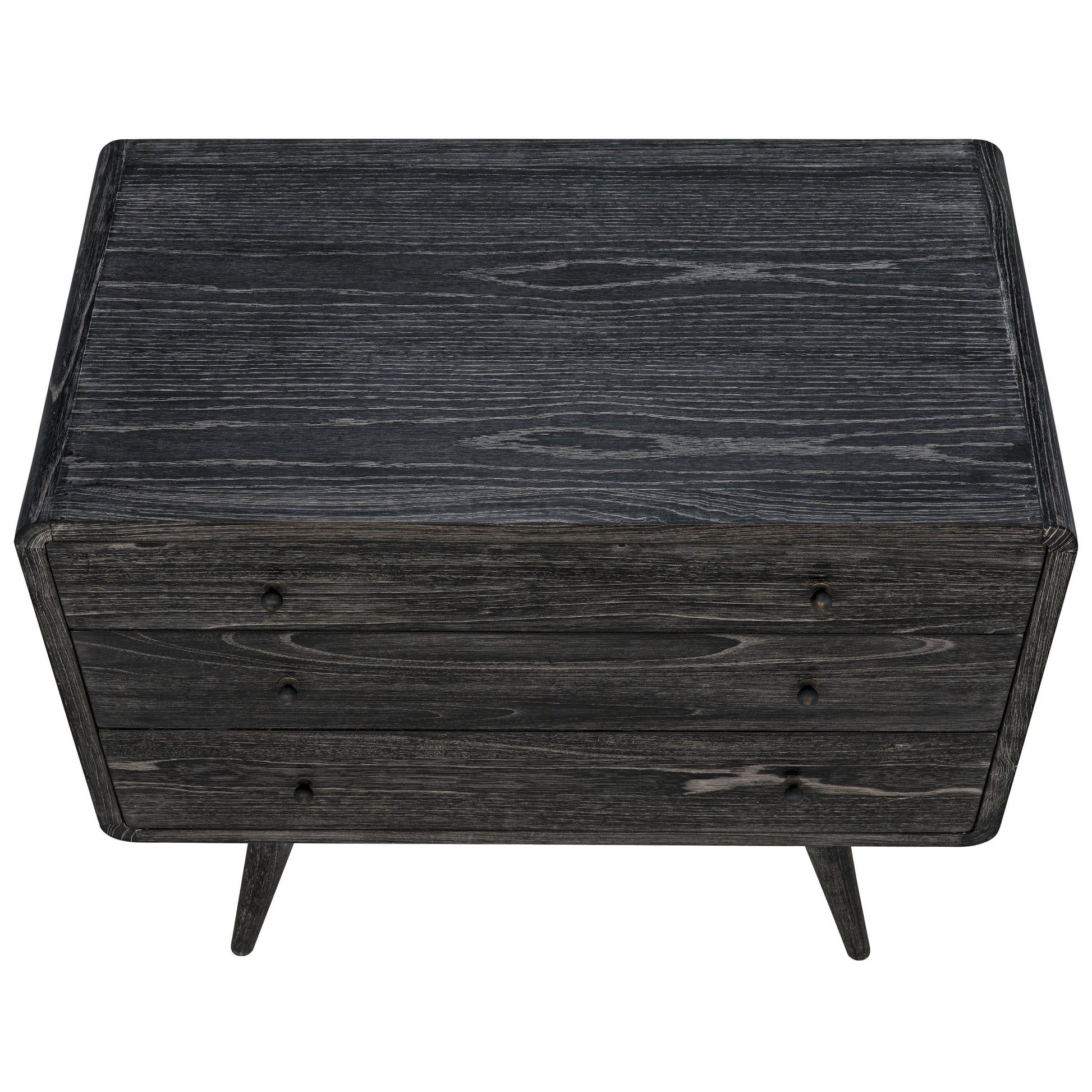 Bart Chest by Noir in cinder black. Made from mindi in a modern style.