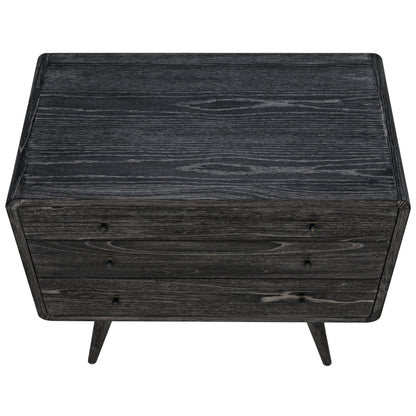 Bart Chest by Noir in cinder black. Made from mindi in a modern style.
