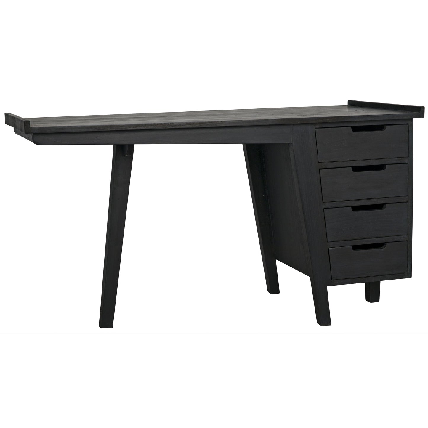 001 S-334963 | Additional Silo | Kennedy Desk by Noir in charcoal black. Made from sungkai in a modern style.