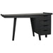 Kennedy Desk by Noir in charcoal black. Made from sungkai in a modern style.
