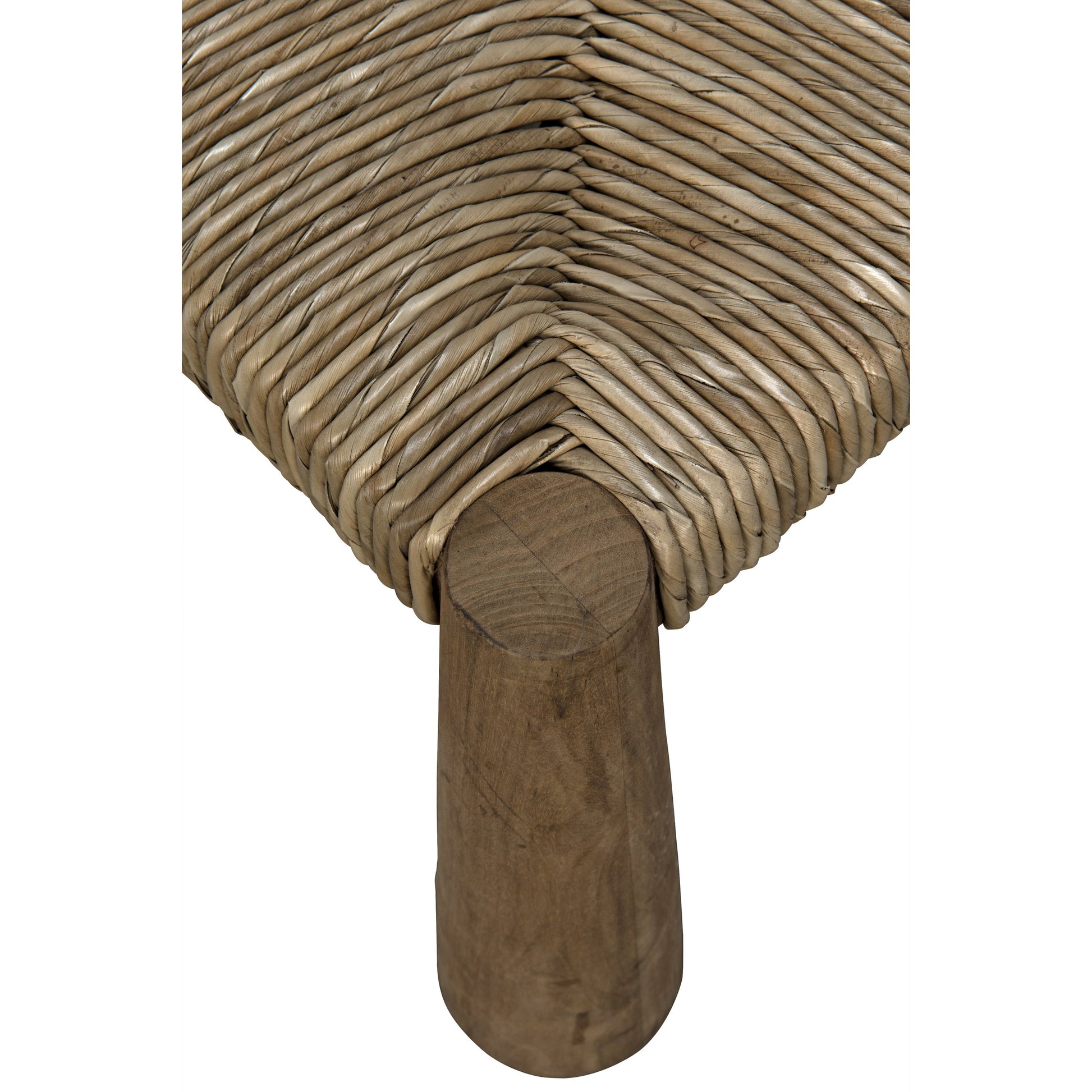 Laredo Chair by Noir in teak, rush. Made from teak, rush in a eclectic & global style.
