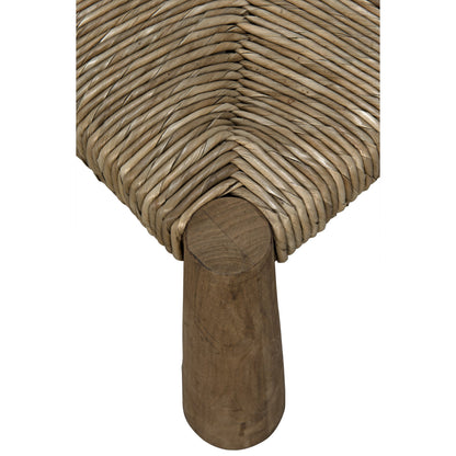 Laredo Chair by Noir in teak, rush. Made from teak, rush in a eclectic & global style.