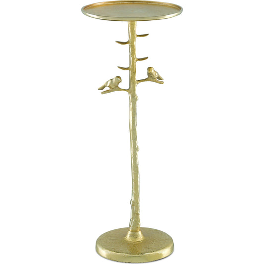 Piaf Drinks Table by Currey and Company. Made from cast aluminum in a transitional style.