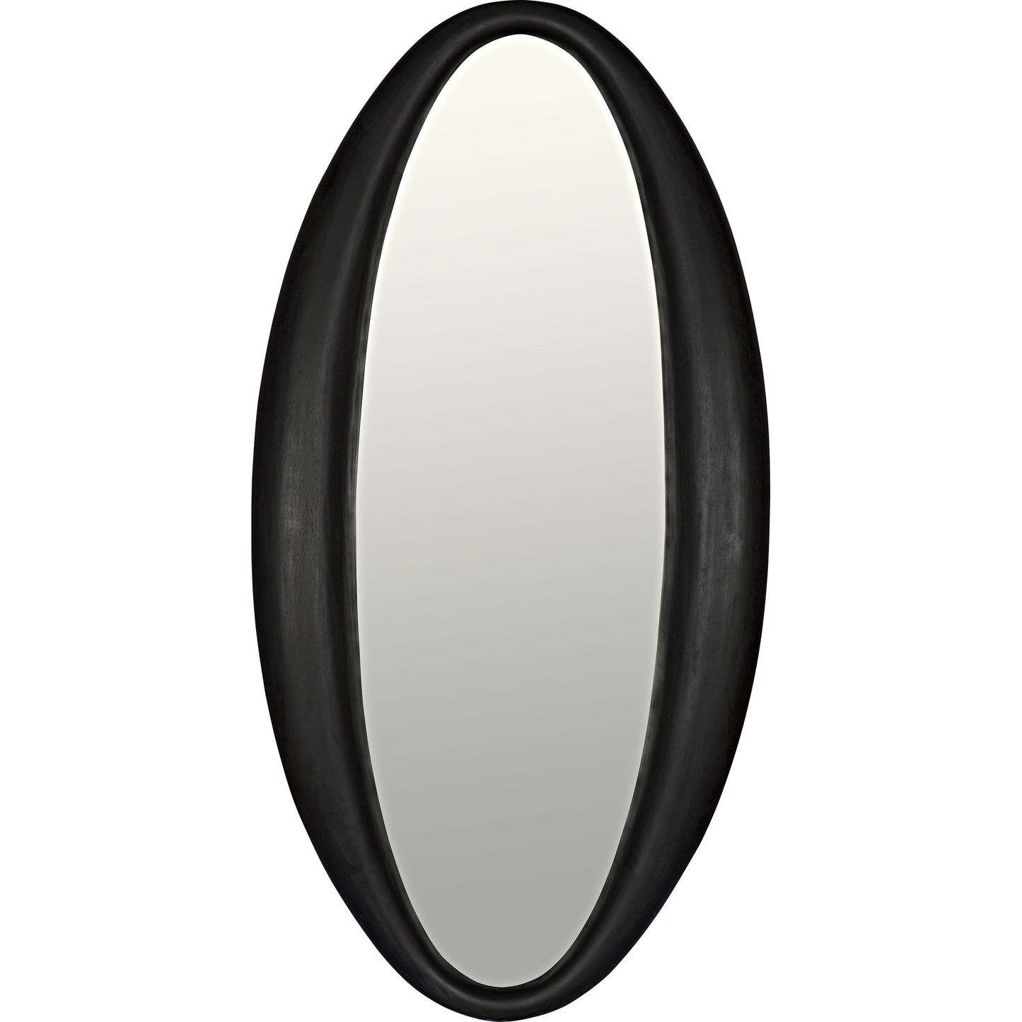 000 S-335642 | Primary Silo | Woolsey Mirror by Noir in charcoal black. Made from sungkai in a modern style.