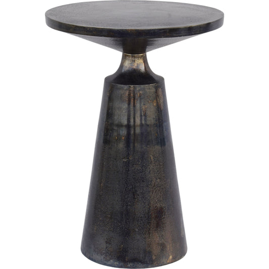 Sonja Accent Table by Moe's Home Collection in charcoal gray. Made from aluminum in a eclectic & global style.