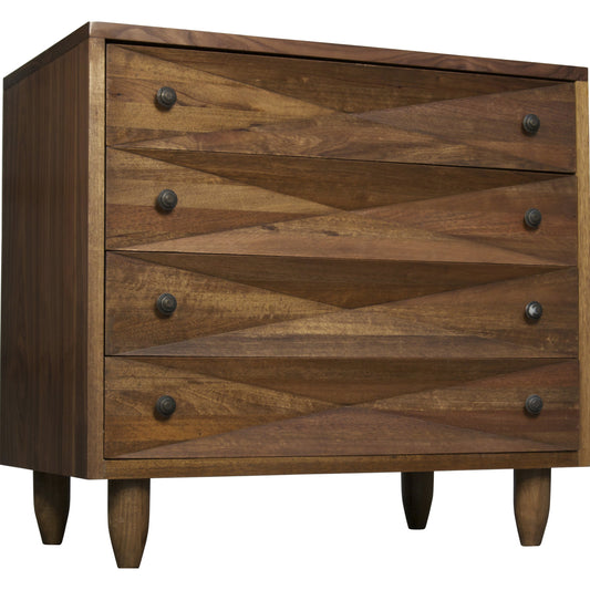 Diamond Chest by Noir. Made from walnut in a eclectic & global style.
