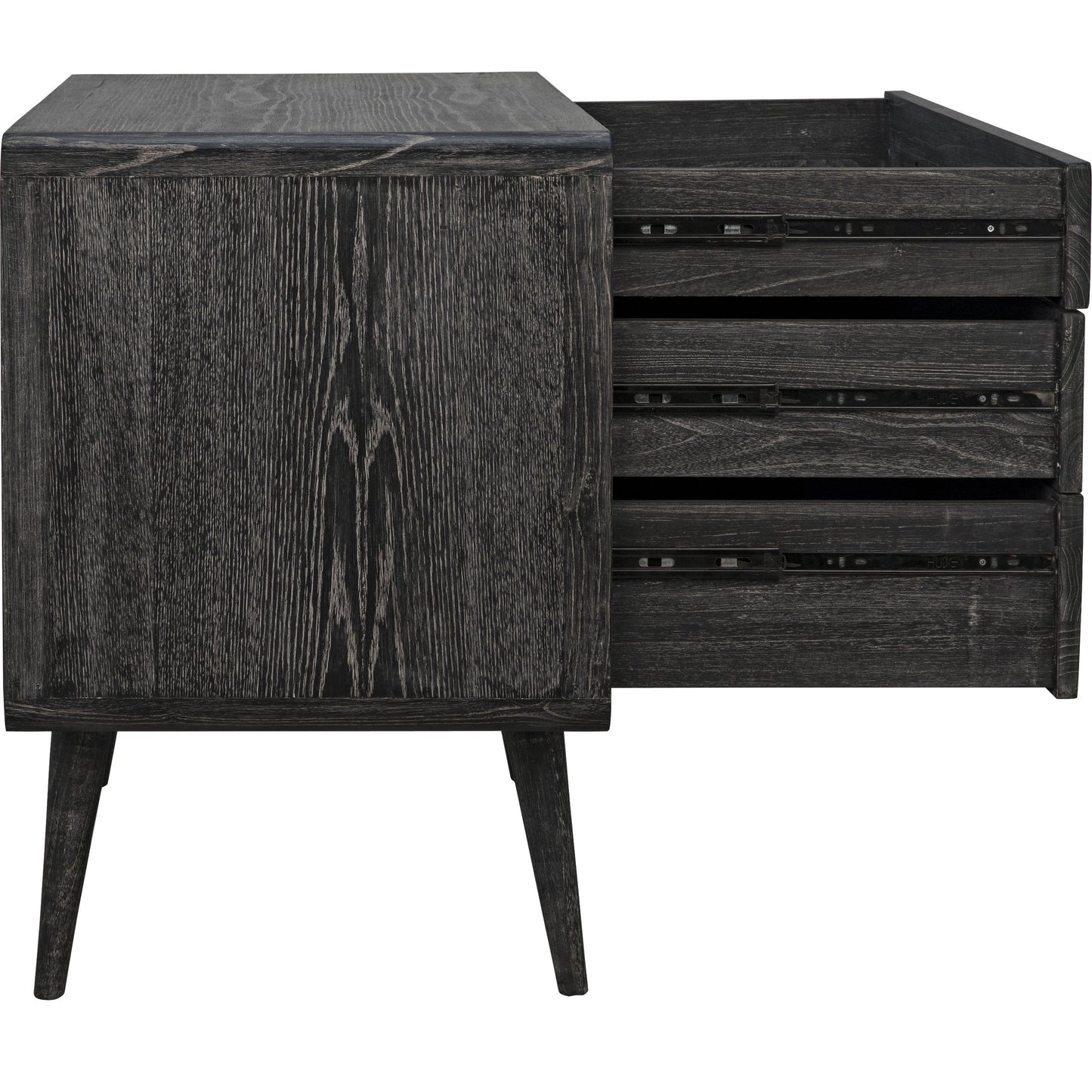 005 S-334402 | Additional Silo | Bart Chest by Noir in cinder black. Made from mindi in a modern style.