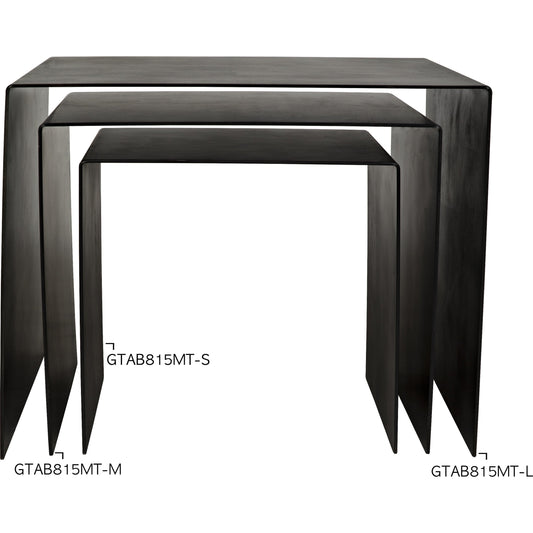 Yves Side Table by Noir in metal. Made from metal in a modern style.