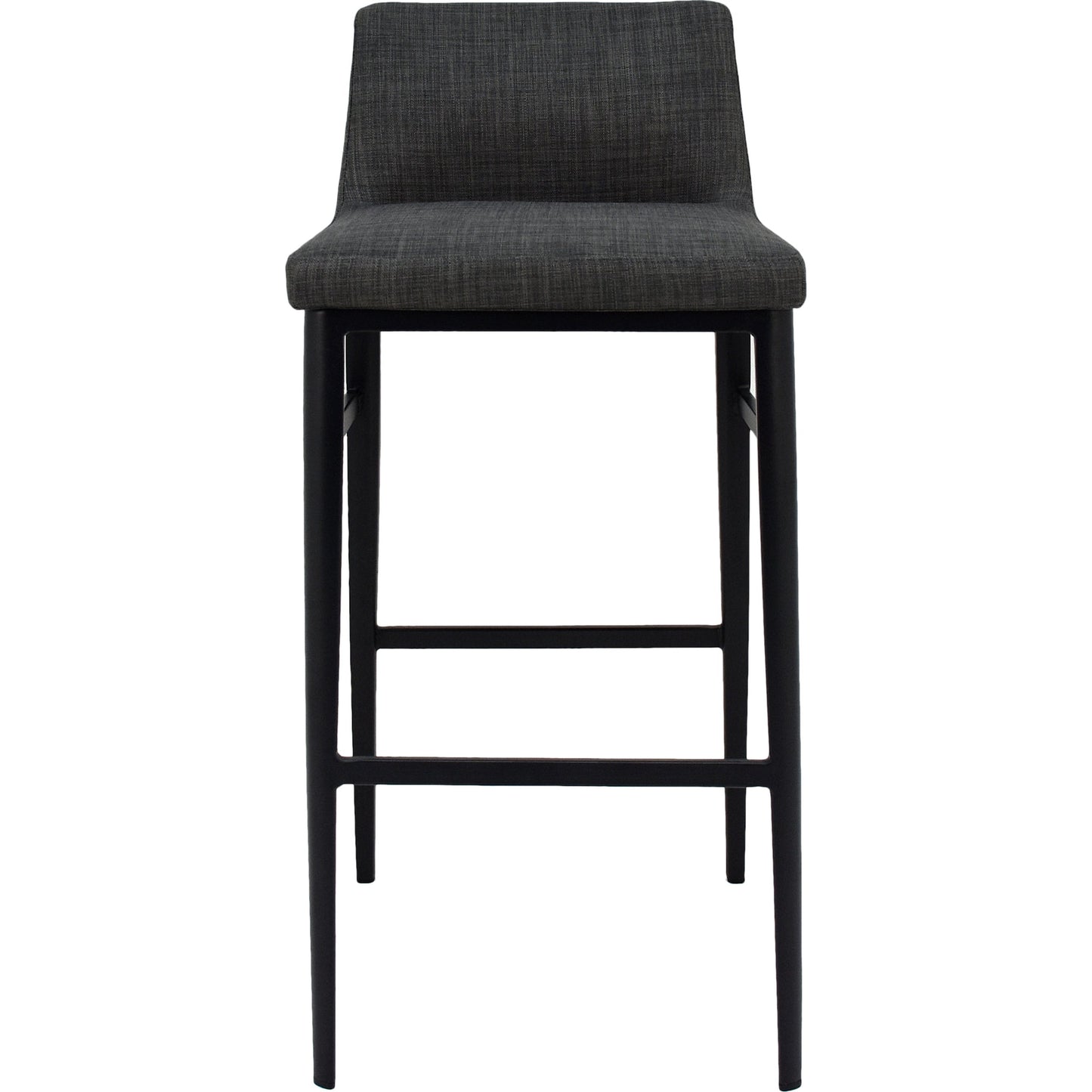 002 S-329407 | Additional Silo | Baron Barstool Charcoal by Moe's Home Collection in charcoal gray and powder coated. Made from upholstery: 100% polyester, upholstery foam, steel legs, plywood in a modern style.