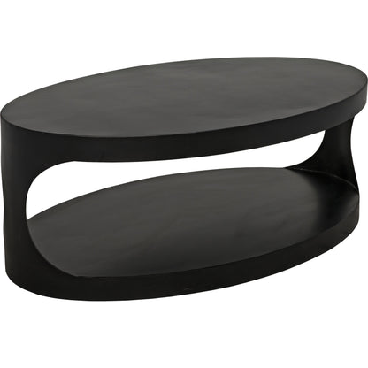 Eclipse Oval Coffee Table by Noir in metal. Made from metal in a modern style.