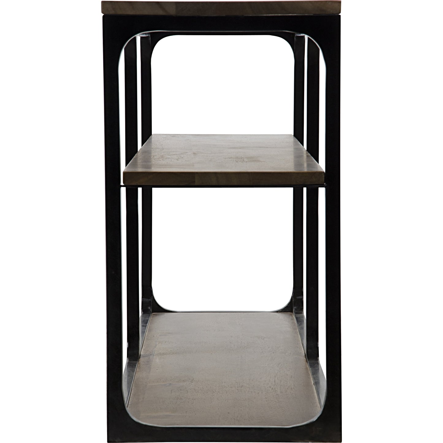003 S-335218 | Additional Silo | Novie Console by Noir in dark walnut. Made from walnut, metal in a modern style.