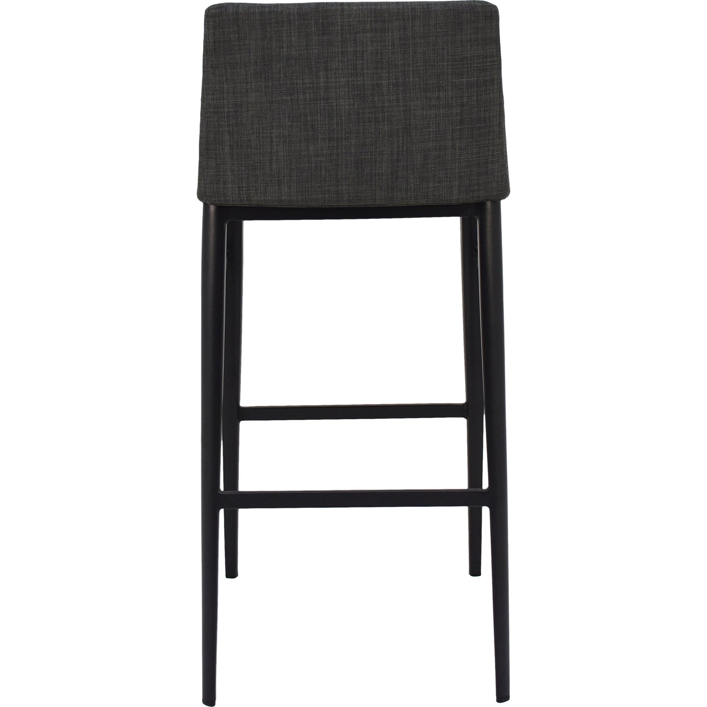 003 S-329407 | Additional Silo | Baron Barstool Charcoal by Moe's Home Collection in charcoal gray and powder coated. Made from upholstery: 100% polyester, upholstery foam, steel legs, plywood in a modern style.