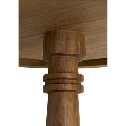 Comodo Side Table by Noir in gold teak. Made from teak in a transitional style.