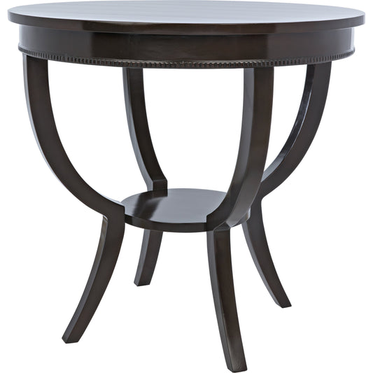 Scheffield Round End Table by Noir. Made from birch in a transitional style.