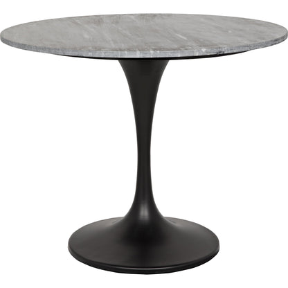 Laredo Bistro Table by Noir in metal, marble. Made from metal, marble in a modern style.