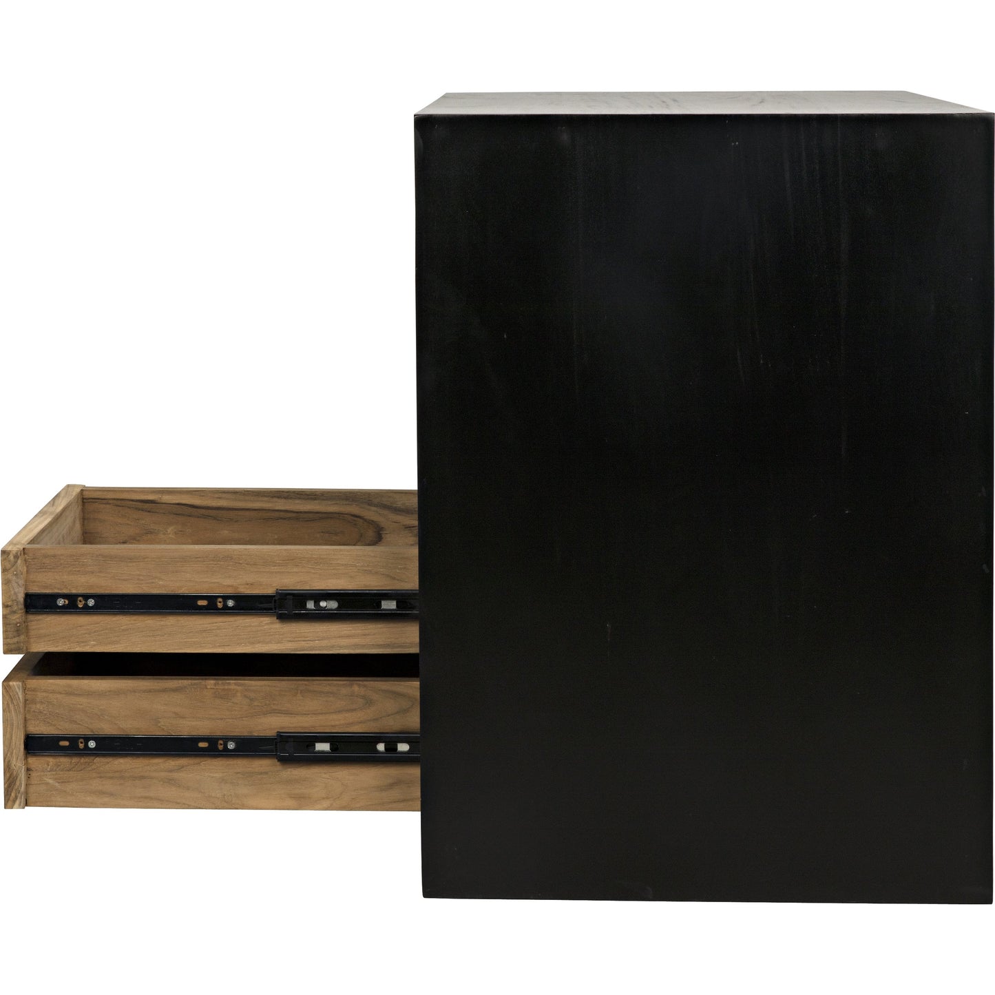 008 S-334485 | Additional Silo | Burton Side Table by Noir in hand rubbed black. Made from mahogany, teak in a modern style.