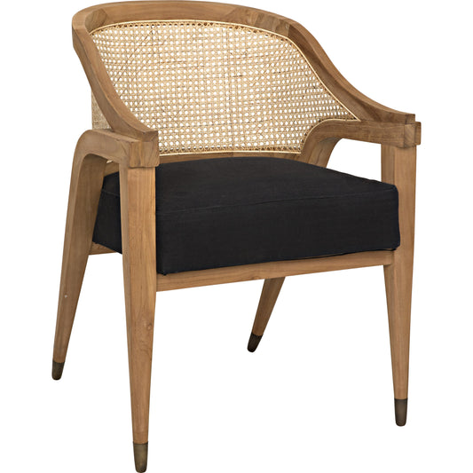 001 S-334532 | Additional Silo | Chloe Chair by Noir in teak. Made from teak in a transitional style.