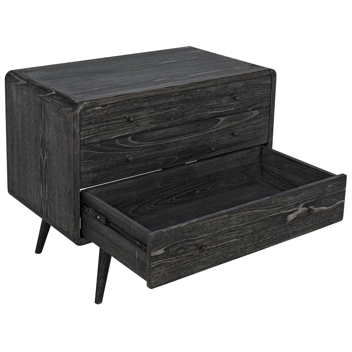 004 S-334402 | Additional Silo | Bart Chest by Noir in cinder black. Made from mindi in a modern style.
