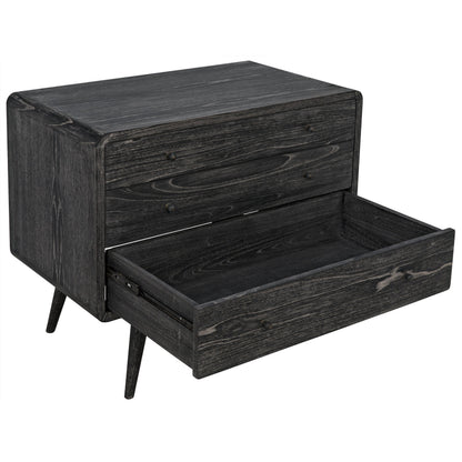 Bart Chest by Noir in cinder black. Made from mindi in a modern style.