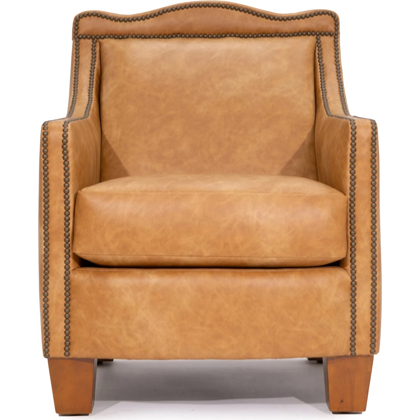 001 SI-2633419 | Additional Silo | Finsbury Arm Chair by Zentique in cognac and brown. Made from faux leather in a unique style.